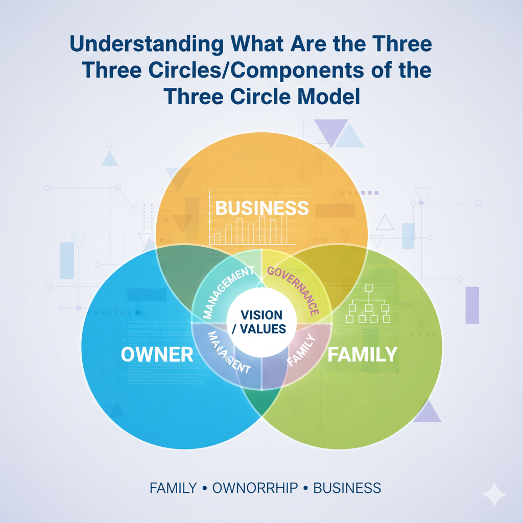 what are the three circles/components of the three circle model