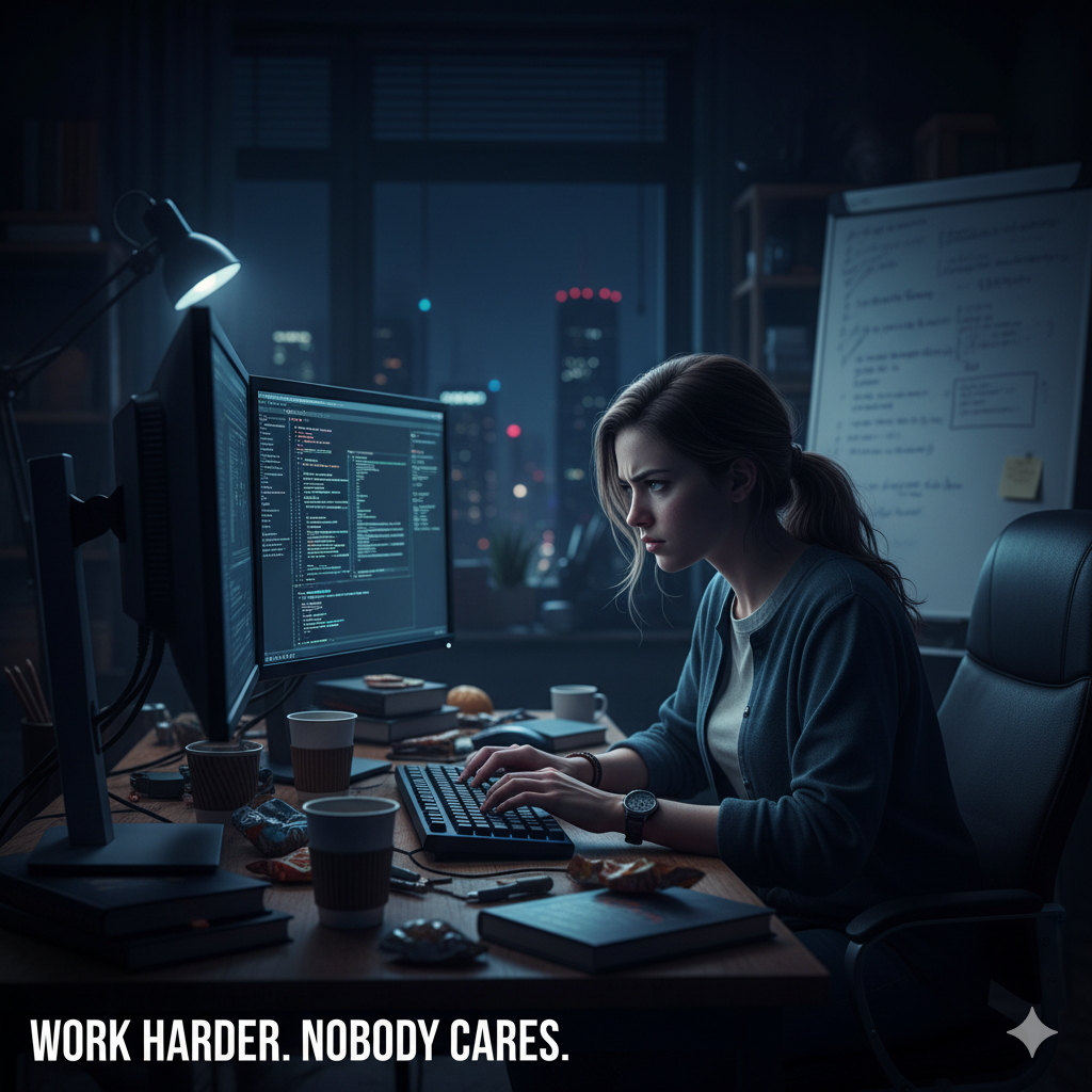 work harder nobody cares