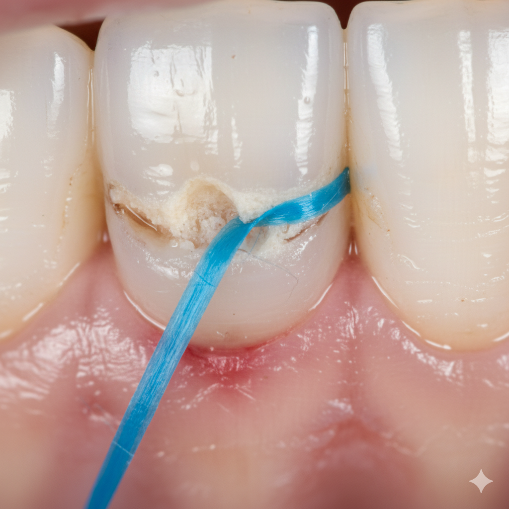 tooth filling cant floss