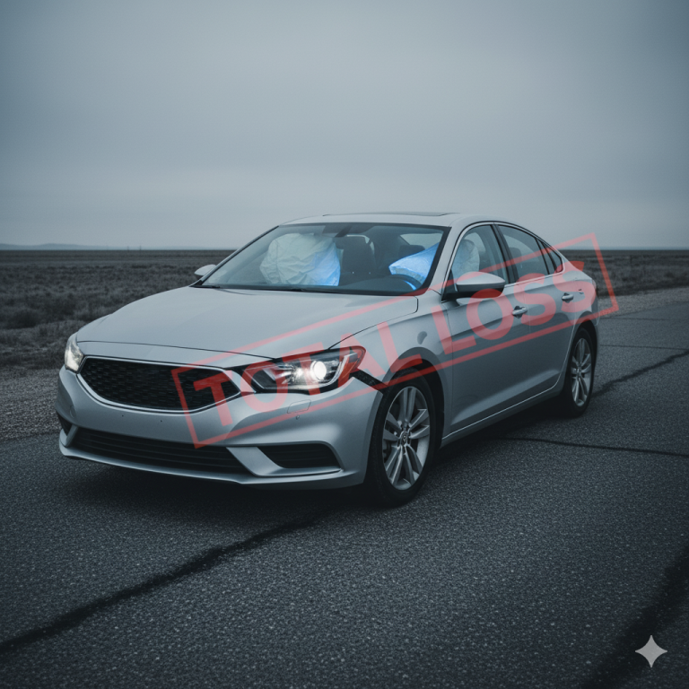 is a car totaled if the airbags deploy