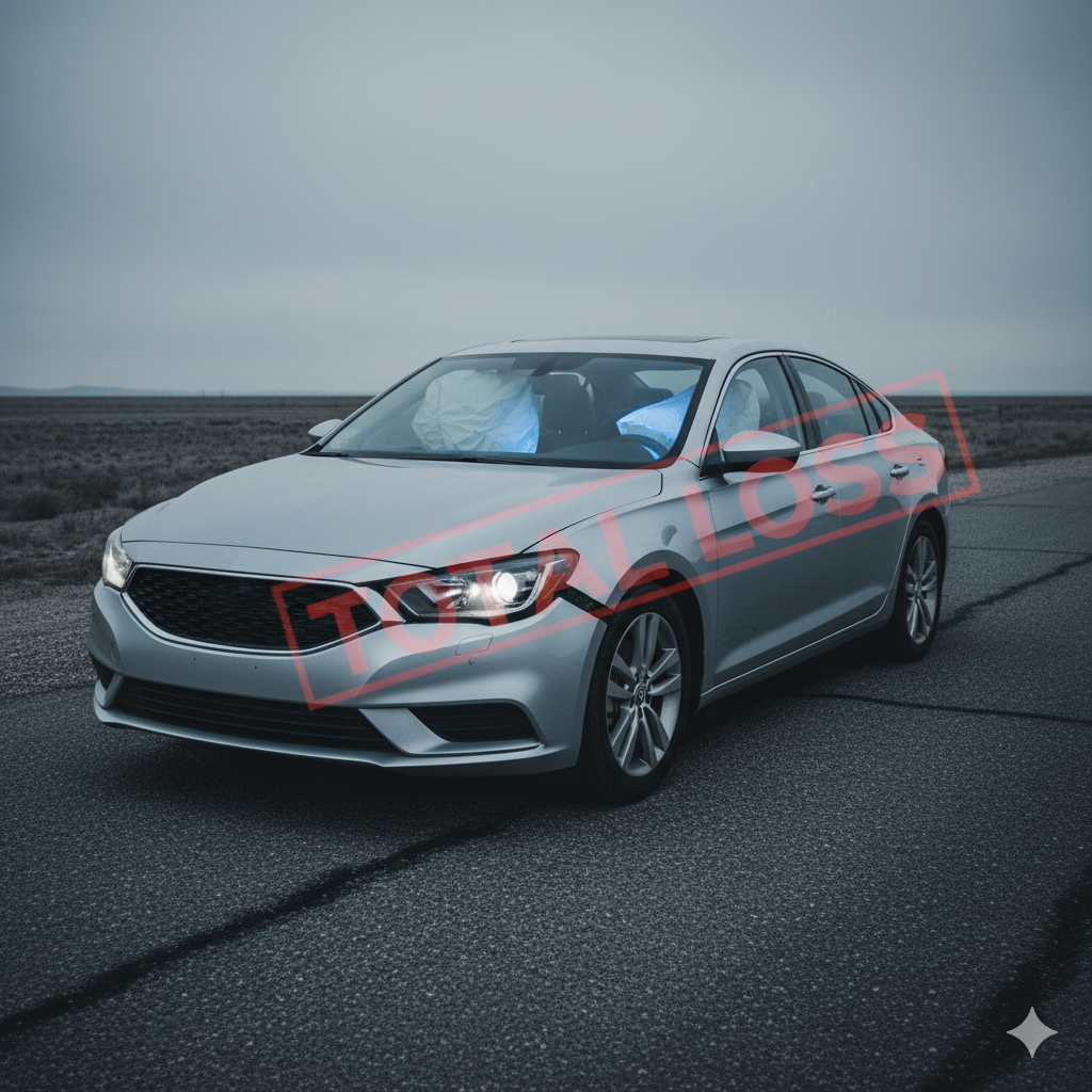 is a car totaled if the airbags deploy