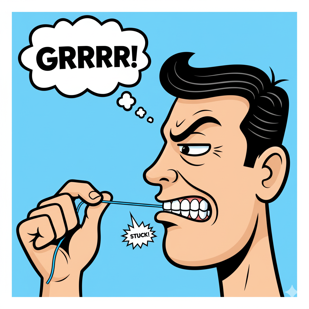 tooth filling can't floss