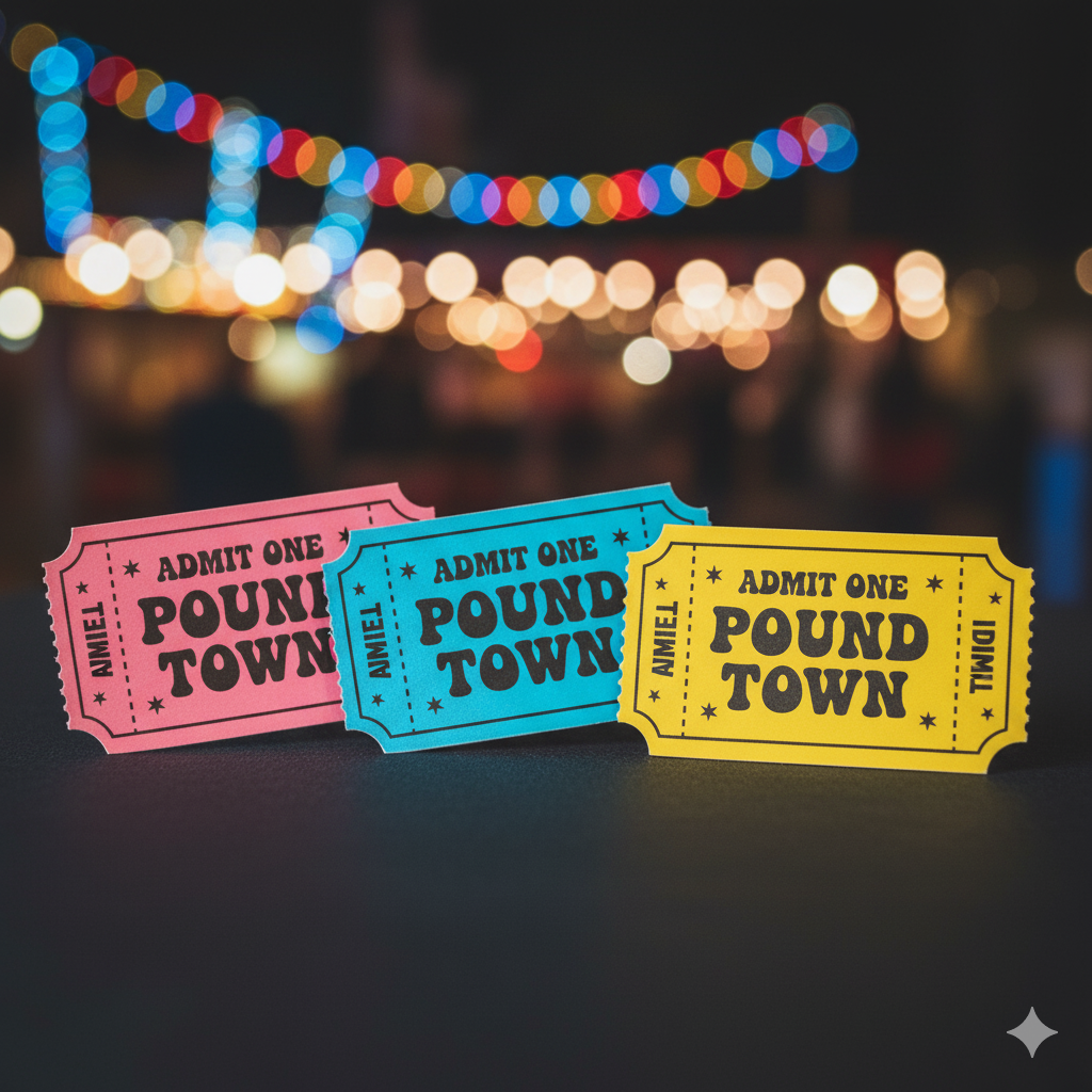 pound town tickets