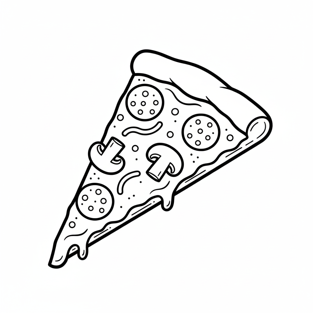 pizza coloring pages