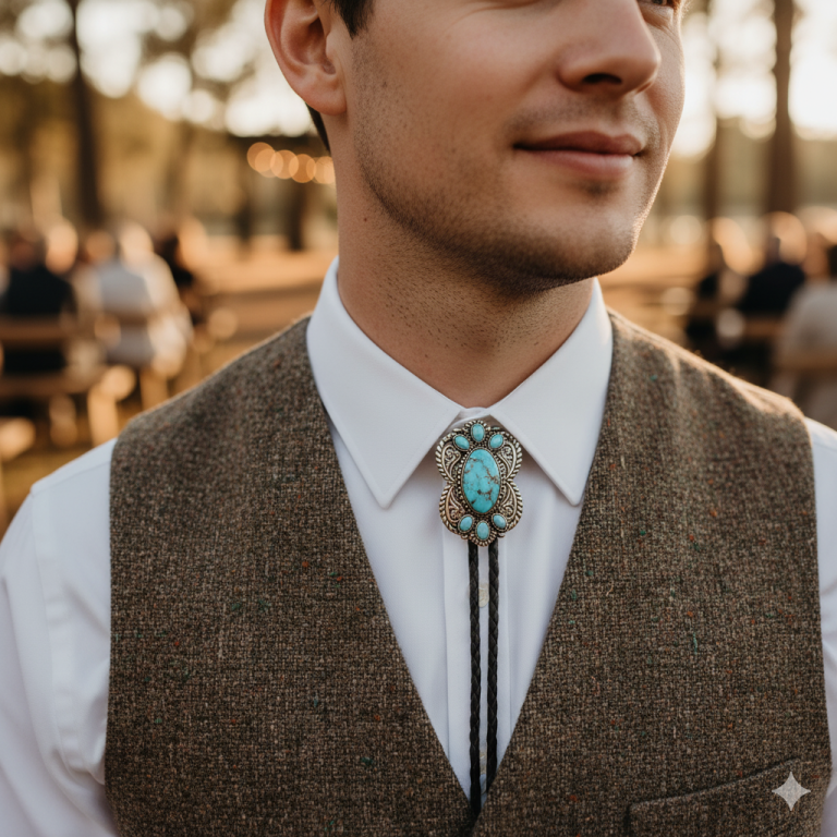 bolo tie wedding