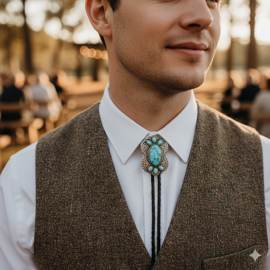 bolo tie wedding