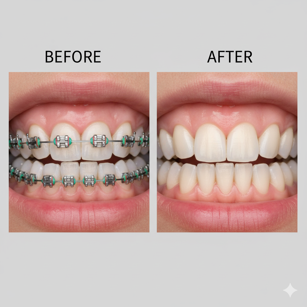 braces before after
