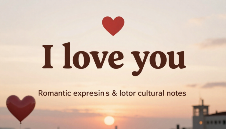 I love you in Spanish